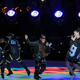 Missy Elliott (center) and Katy Perry perform during the Super Bowl halftime show at the University of Phoenix Stadium in Glendale, Ariz., Feb. 1, 2015.
Christopher Polk/Getty Images
